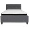 Flash Furniture Full Platform Bed Set, Gray HG-BMF-30-GG - alternate 3